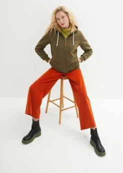 Mujer bonprix bonprix Camiseta elástica de cuello vuelto y manga larga