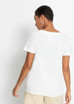Mujer bonprix bonprix Camiseta estampada de algodón orgánico