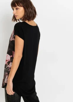 Mujer bonprix bonprix Camiseta estampada de mezcla de viscosa suave