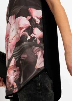 Mujer bonprix bonprix Camiseta estampada de mezcla de viscosa suave