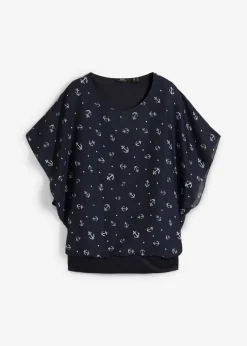 Mujer bonprix bonprix Camiseta georgette, de manda corta