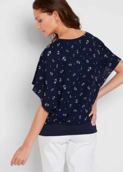 Mujer bonprix bonprix Camiseta georgette, de manda corta