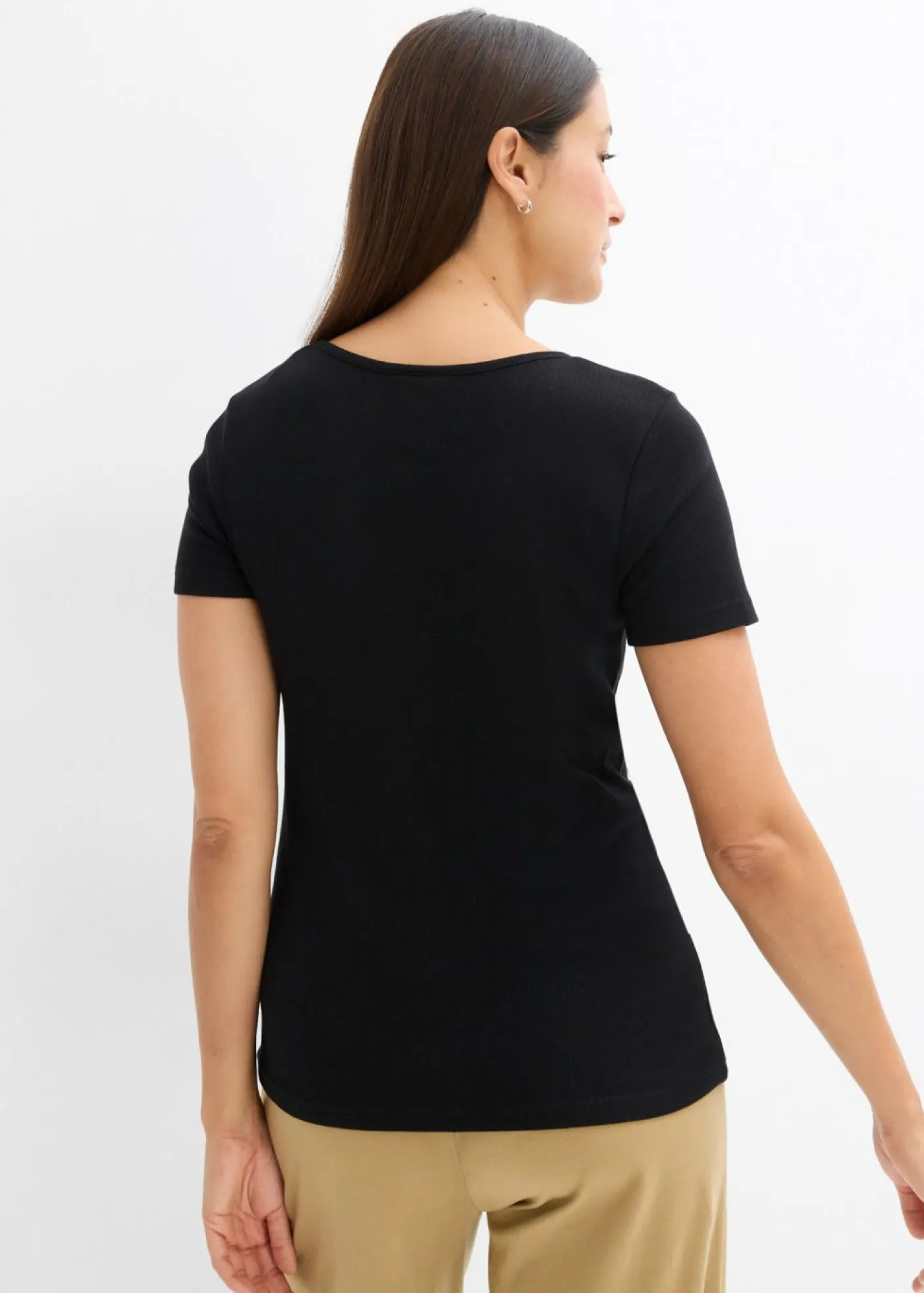 Mujer bonprix bonprix Camiseta henley con algodón orgánico puro