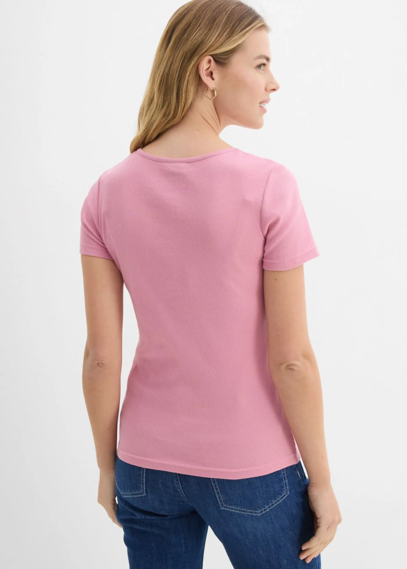 bonprix bonprix Básicos|Camisetas>Camiseta henley con algodón orgánico puro orquídea ahumado