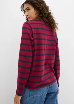 Mujer bonprix bonprix Camiseta henley de algodón orgánico puro