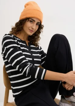 Mujer bonprix bonprix Camiseta henley de algodón orgánico puro