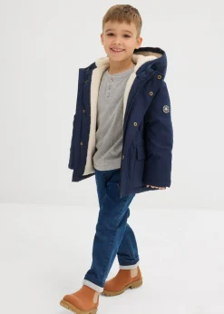 Niños bonprix bonprix Camiseta henley de manga larga con algodón orgánico (2 unidades)