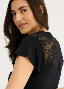 Mujer bonprix bonprix Camiseta henley de mezcla de viscosa