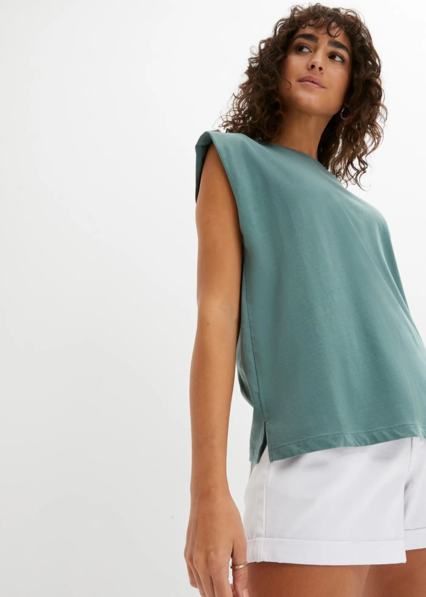 Mujer bonprix bonprix Camiseta holgada de algodón orgánico puro