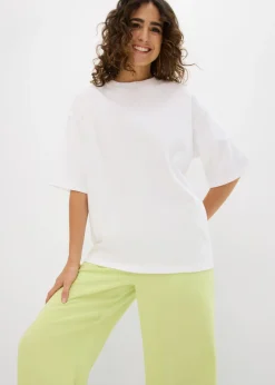 Mujer bonprix bonprix Camiseta holgada de algodón orgánico puro y pesado