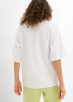 Mujer bonprix bonprix Camiseta holgada de algodón orgánico puro y pesado