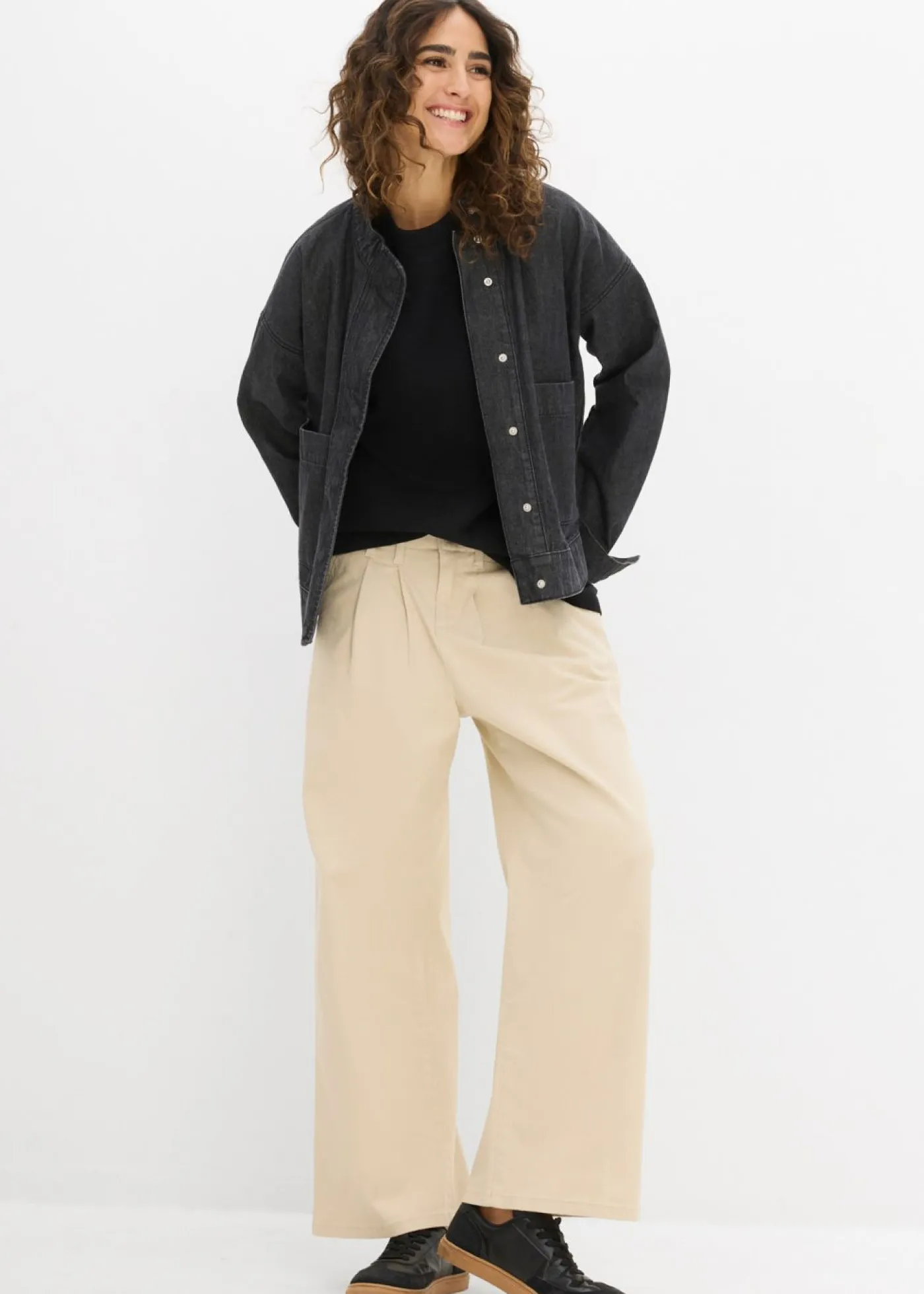 Mujer bonprix bonprix Camiseta holgada de algodón orgánico puro y pesado