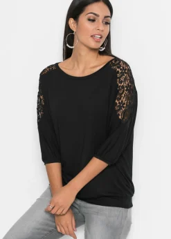 Mujer bonprix bonprix Camiseta holgada de mezcla de viscosa