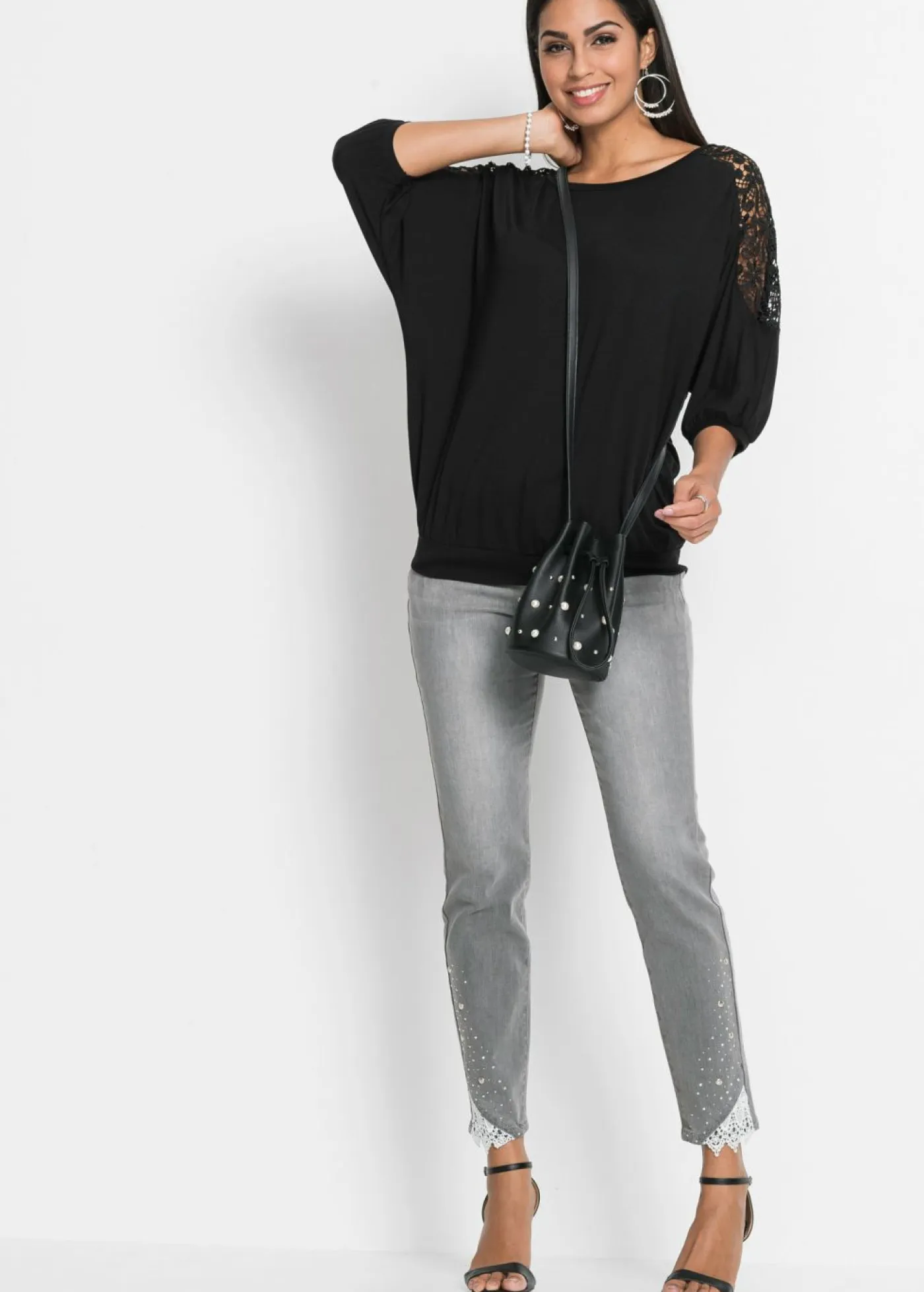 Mujer bonprix bonprix Camiseta holgada de mezcla de viscosa