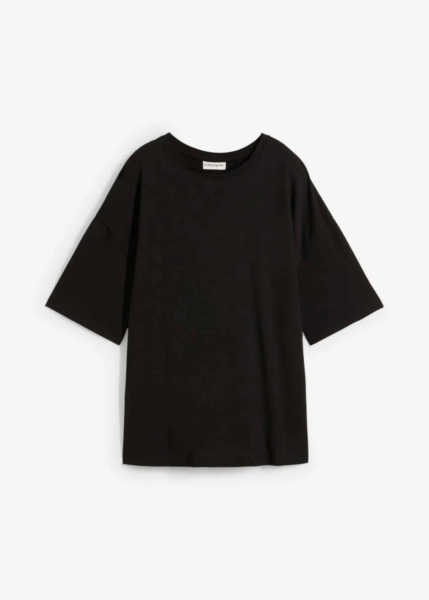 bonprix bonprix Esenciales|Camisetas>Camiseta holgada de mezcla de algodón Negro