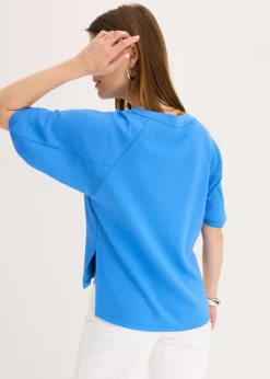 Mujer bonprix bonprix Camiseta holgada de mezcla de viscosa fluida