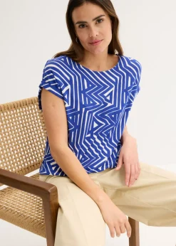 Mujer bonprix bonprix Camiseta holgada de mezcla de viscosa fluida