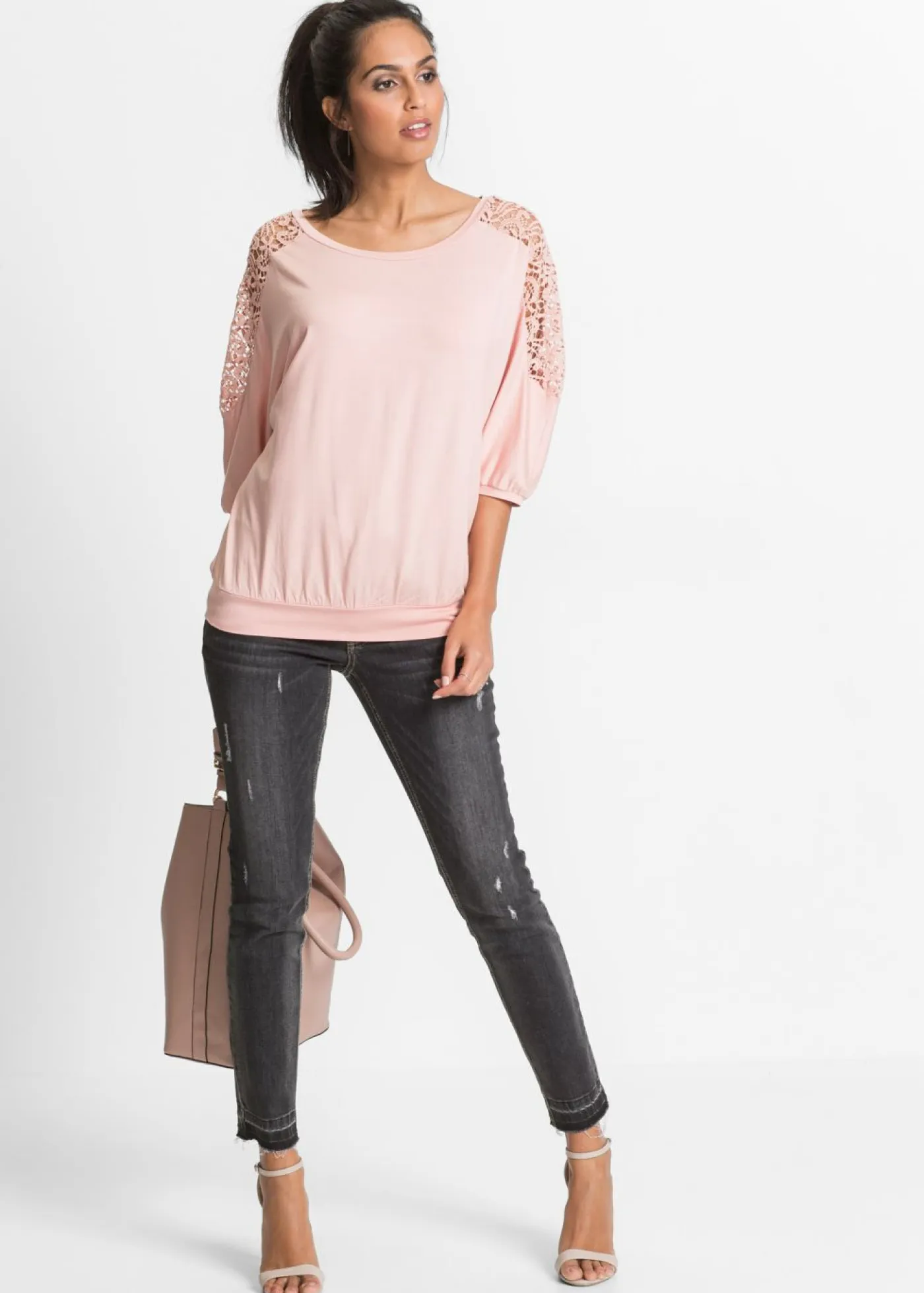 Mujer bonprix bonprix Camiseta holgada de mezcla de viscosa