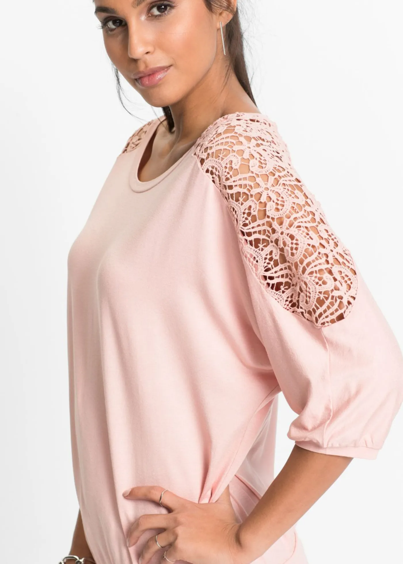 Mujer bonprix bonprix Camiseta holgada de mezcla de viscosa