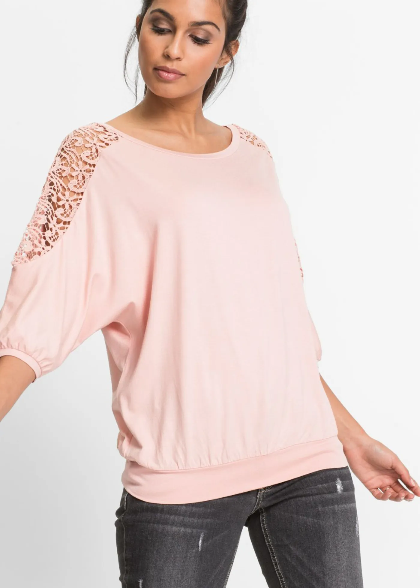 Mujer bonprix bonprix Camiseta holgada de mezcla de viscosa