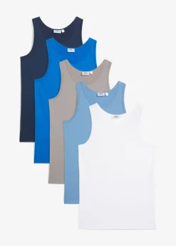 Niños bonprix bonprix Camiseta interior de algodón suave (5 unidades)