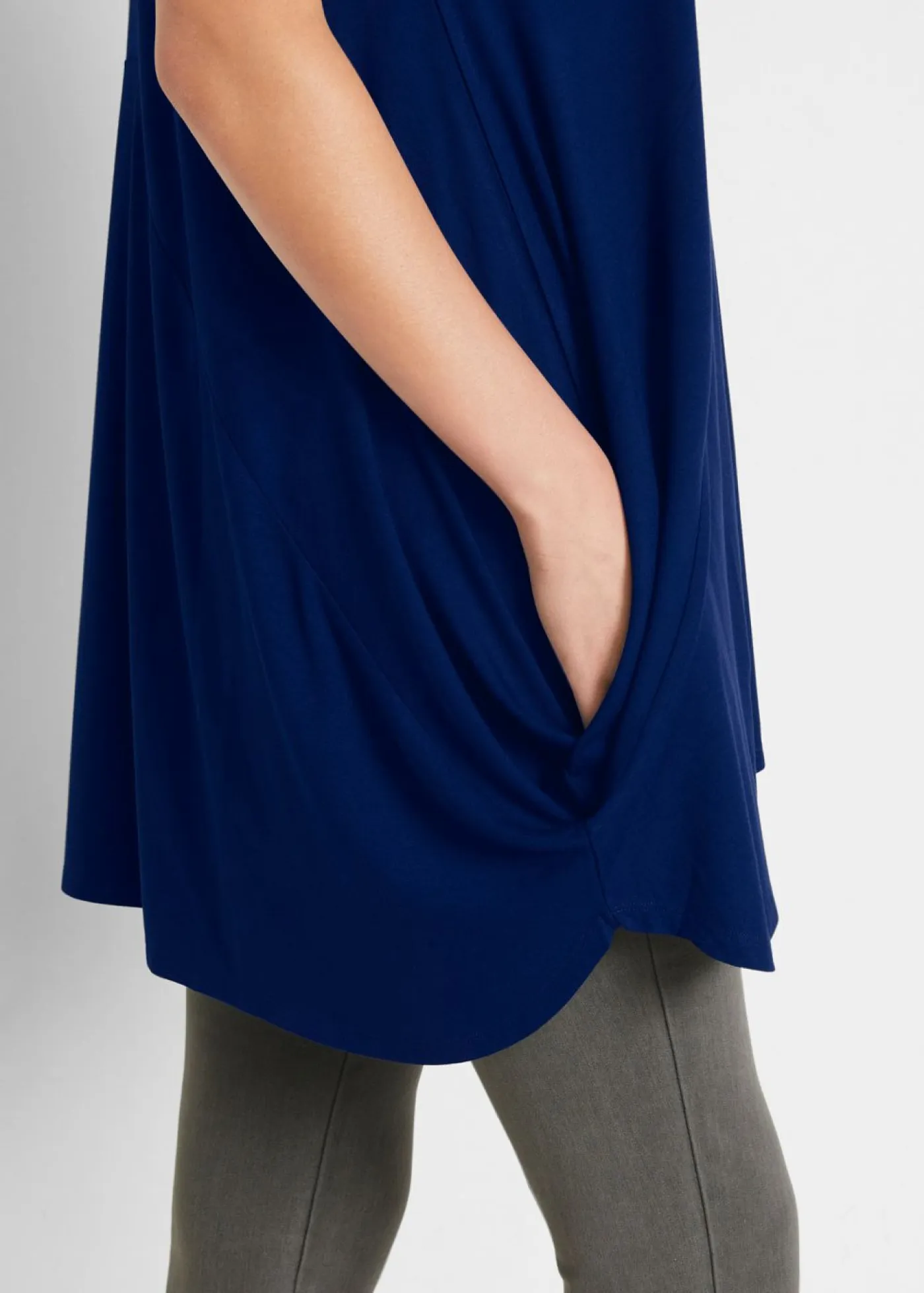 bonprix bonprix Camisetas|Novedades>Camiseta larga Azul oxford