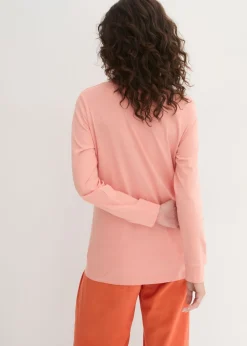 Mujer bonprix bonprix Camiseta larga con cuello redondo, manga larga (5 unidades)