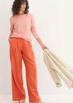 Mujer bonprix bonprix Camiseta larga con cuello redondo, manga larga (5 unidades)