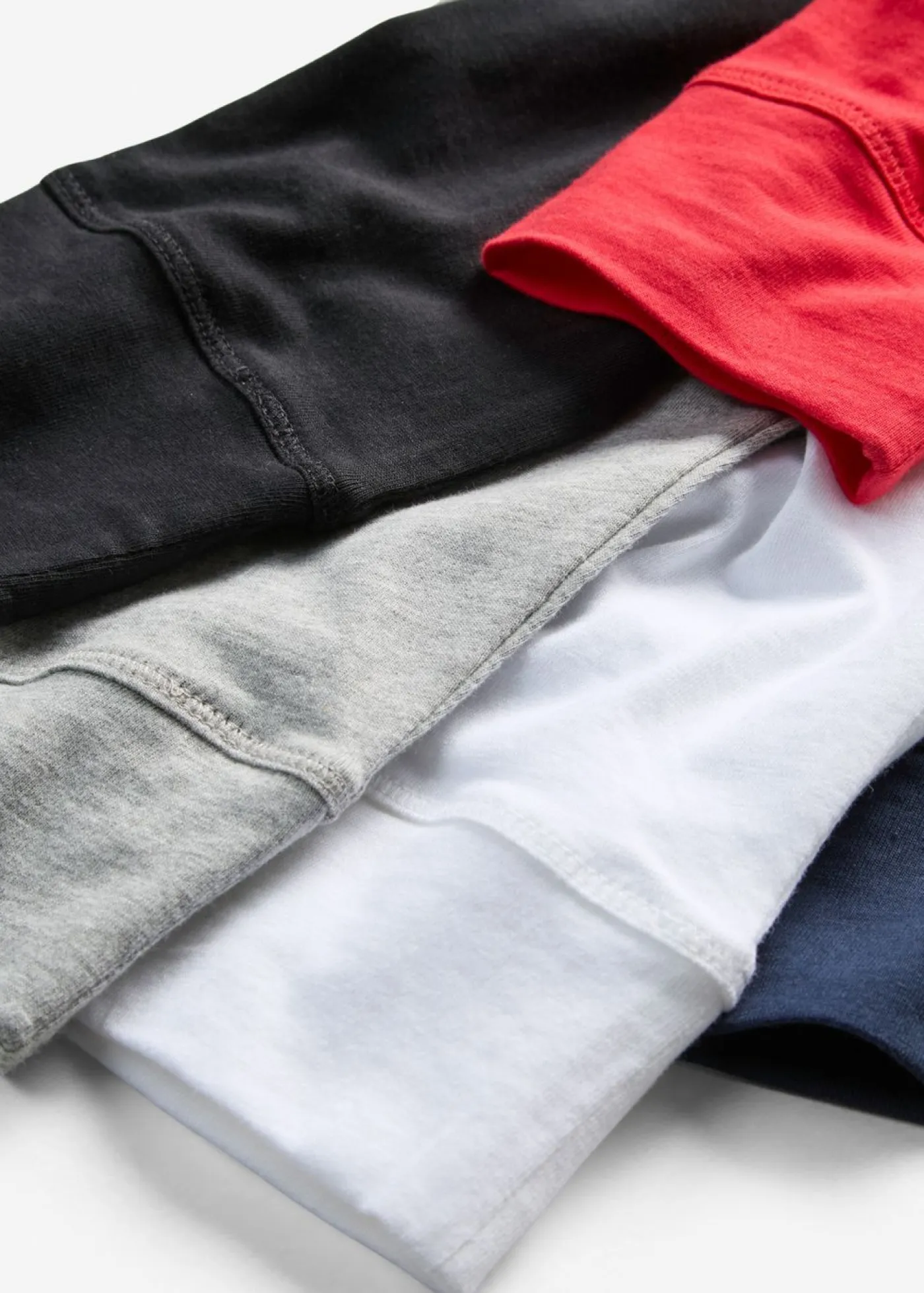 Mujer bonprix bonprix Camiseta larga con cuello redondo, manga larga (5 unidades)