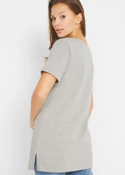 Mujer bonprix bonprix Camiseta larga con escote en V (2 unidades)