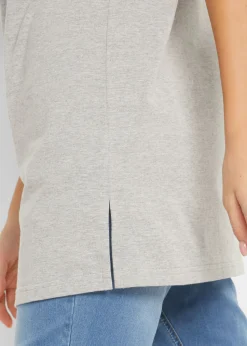 Mujer bonprix bonprix Camiseta larga con escote en V (2 unidades)