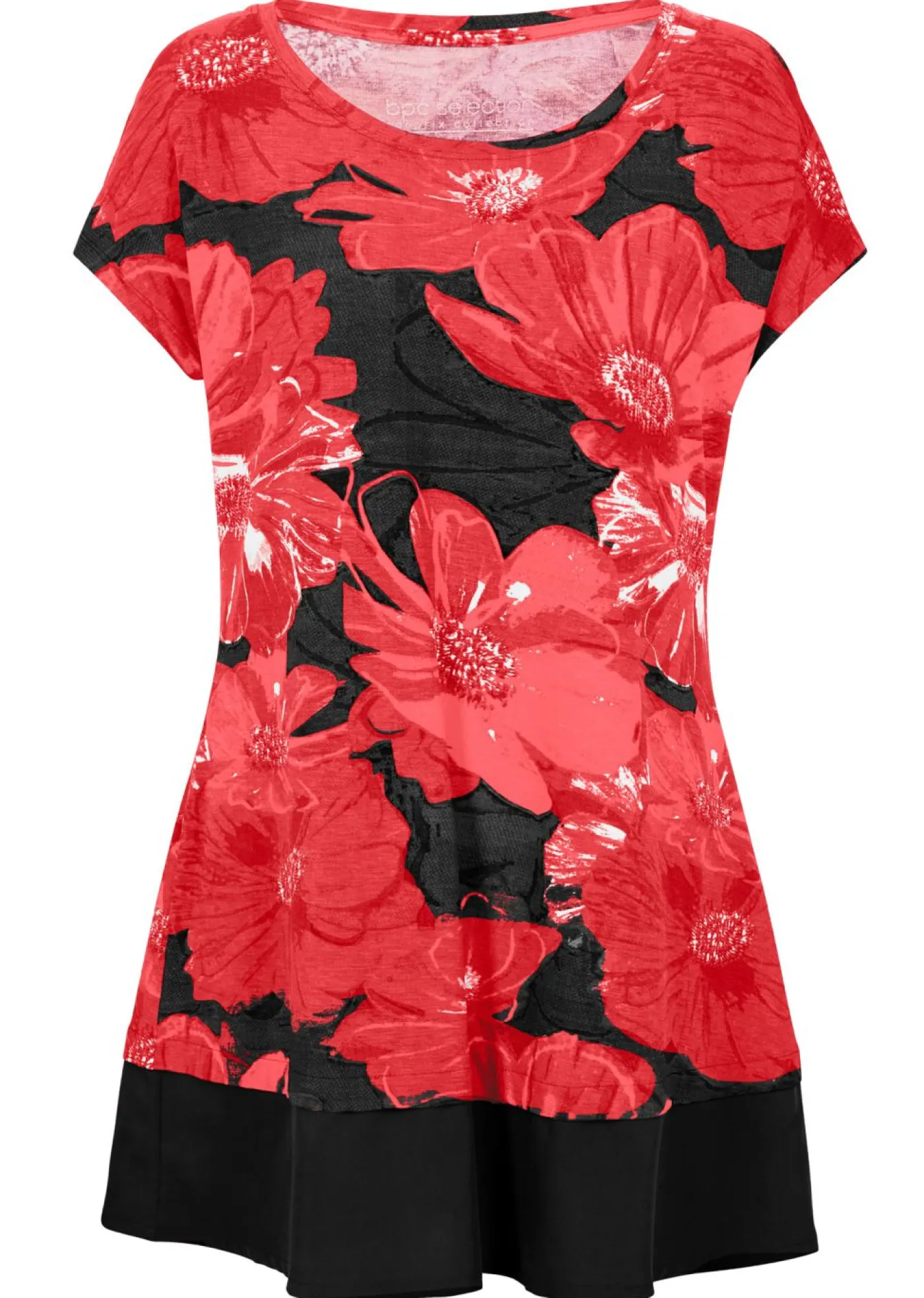 Mujer bonprix bonprix Camiseta larga con gasa