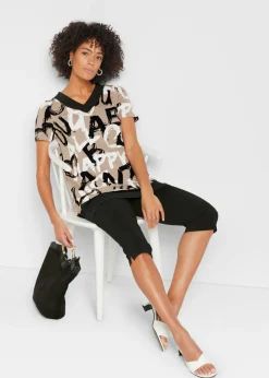 Mujer bonprix bonprix Camiseta larga con manga corta