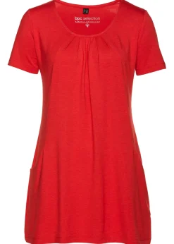 bonprix bonprix Camisetas>Camiseta larga con viscosa fresa