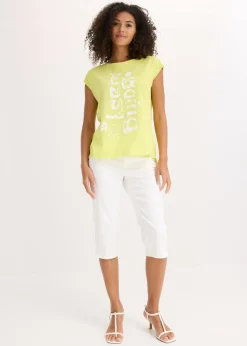 Mujer bonprix bonprix Camiseta larga de algodón orgánico puro