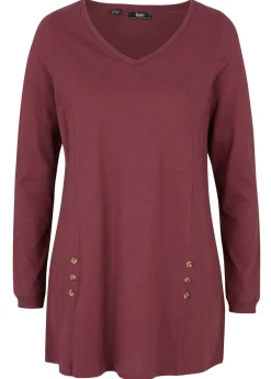 Mujer bonprix bonprix Camiseta larga de algodón puro