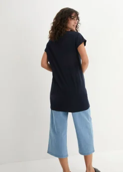 Mujer bonprix bonprix Camiseta larga de algodón puro