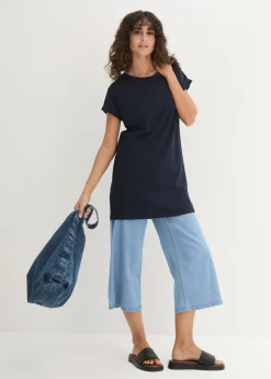 Mujer bonprix bonprix Camiseta larga de algodón puro