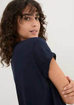 Mujer bonprix bonprix Camiseta larga de algodón puro