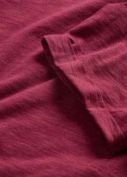 bonprix bonprix Básicos|Camisetas>Camiseta larga de algodón puro rojo avellana