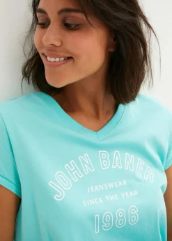 Mujer bonprix bonprix Camiseta larga de algodón orgánico puro