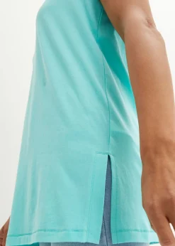 Mujer bonprix bonprix Camiseta larga de algodón orgánico puro