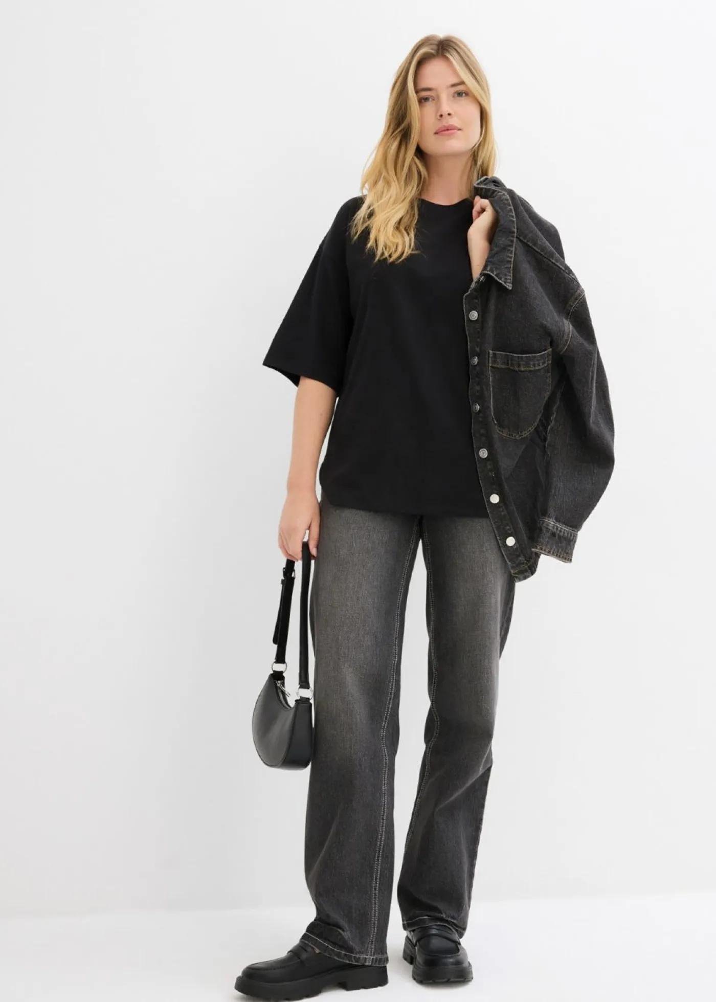 Mujer bonprix bonprix Camiseta larga de interlock