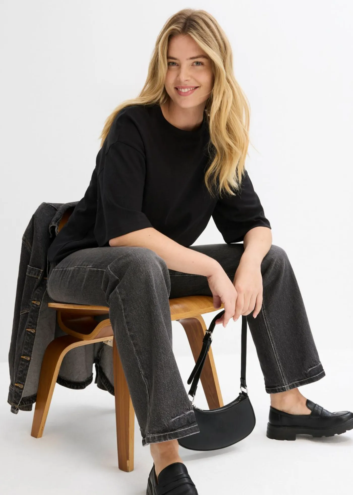 Mujer bonprix bonprix Camiseta larga de interlock