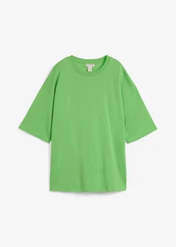 bonprix bonprix Conjuntos De Ropa|Camisetas>Camiseta larga de interlock Verde trébol