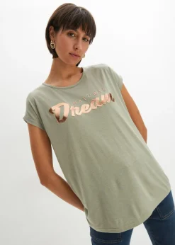 Mujer bonprix bonprix Camiseta larga de mezcla de viscosa