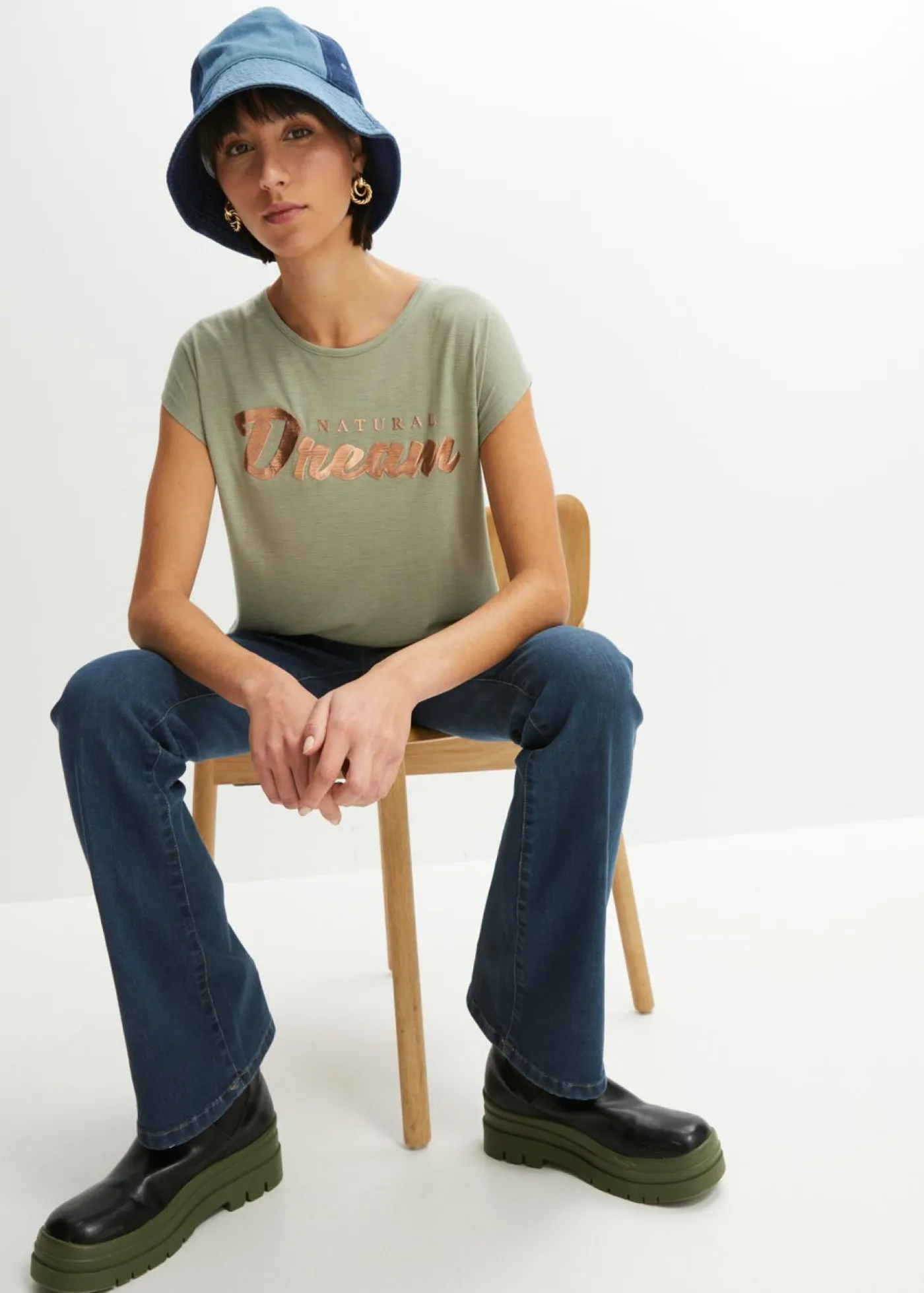 Mujer bonprix bonprix Camiseta larga de mezcla de viscosa