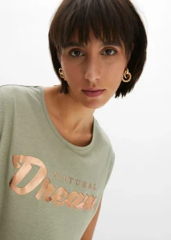 Mujer bonprix bonprix Camiseta larga de mezcla de viscosa