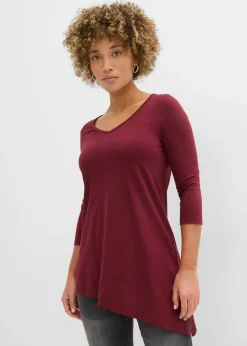 Mujer bonprix bonprix Camiseta larga de mezcla de viscosa y algodón