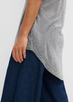 Mujer bonprix bonprix Camiseta larga de mezcla de viscosa